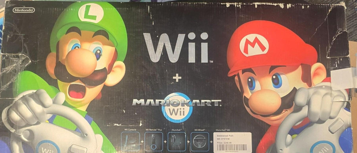 Black Nintendo Wii System-WII