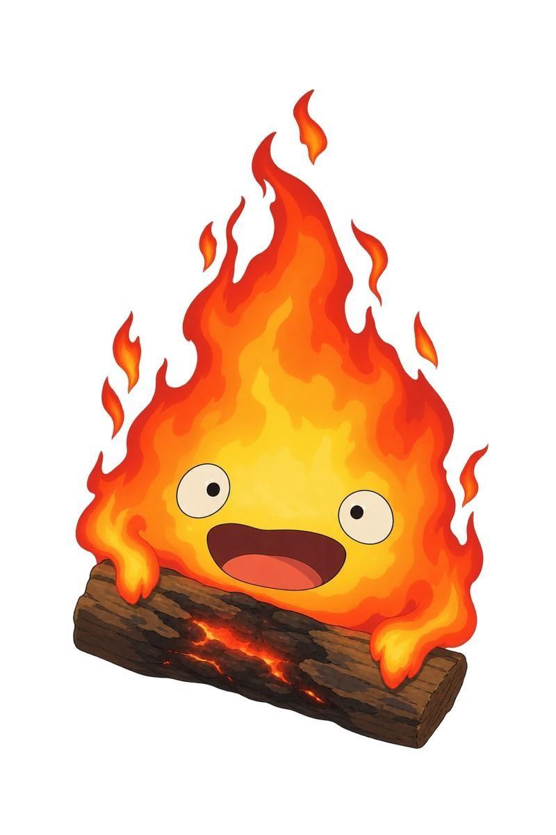 051-Calcifer - Standard Sticker
