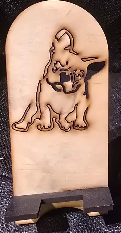 French Bulldog Phone Stand - Small Laser Cut