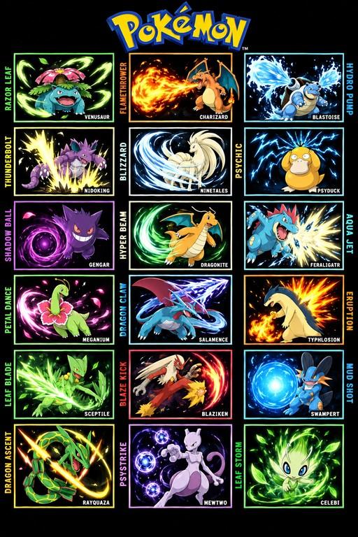 Pokemon poster - Small Poster Print