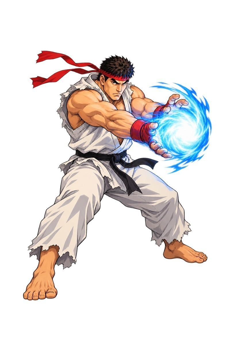 189-Ryu-Hadouken - Standard Sticker