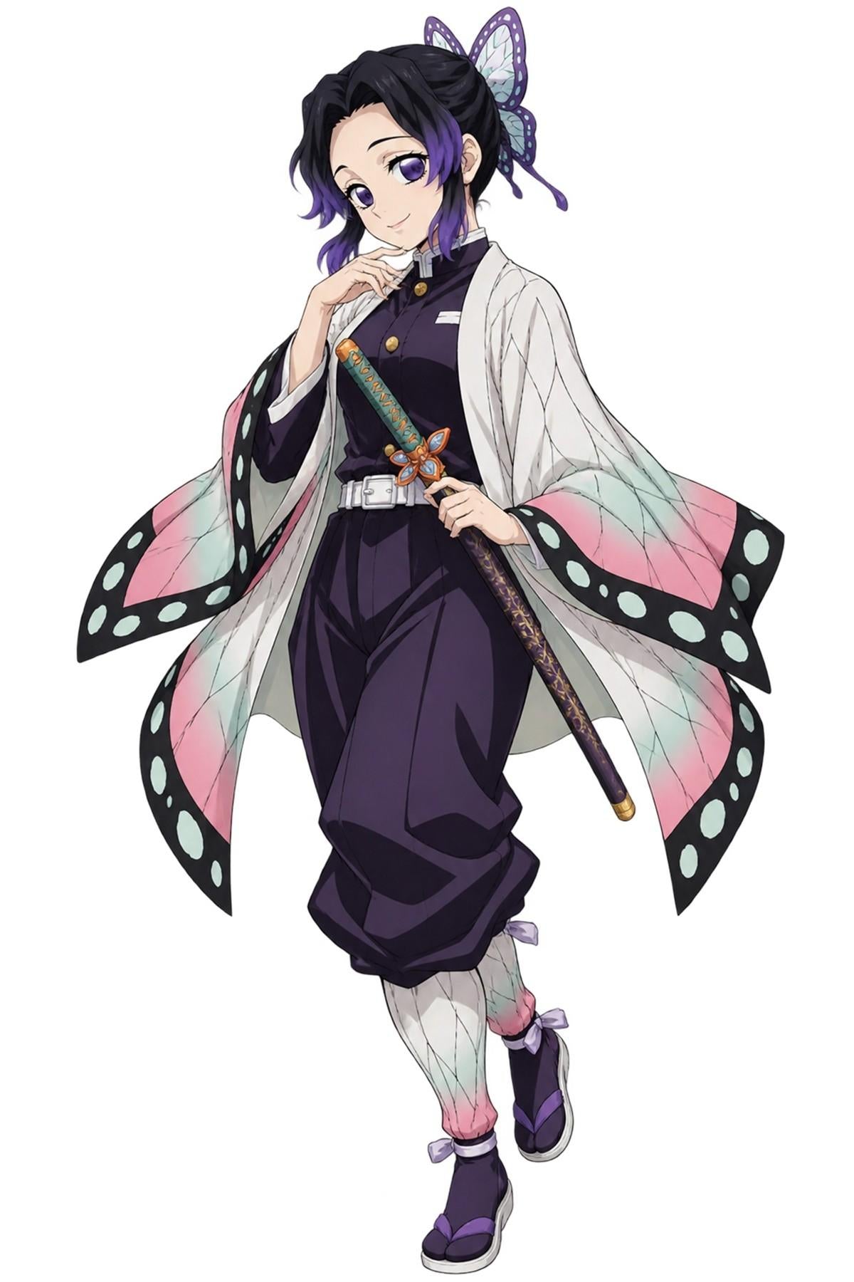 Shinobu Kocho Butterfly Haori Anime Character Artwork - Medium Laser Cut