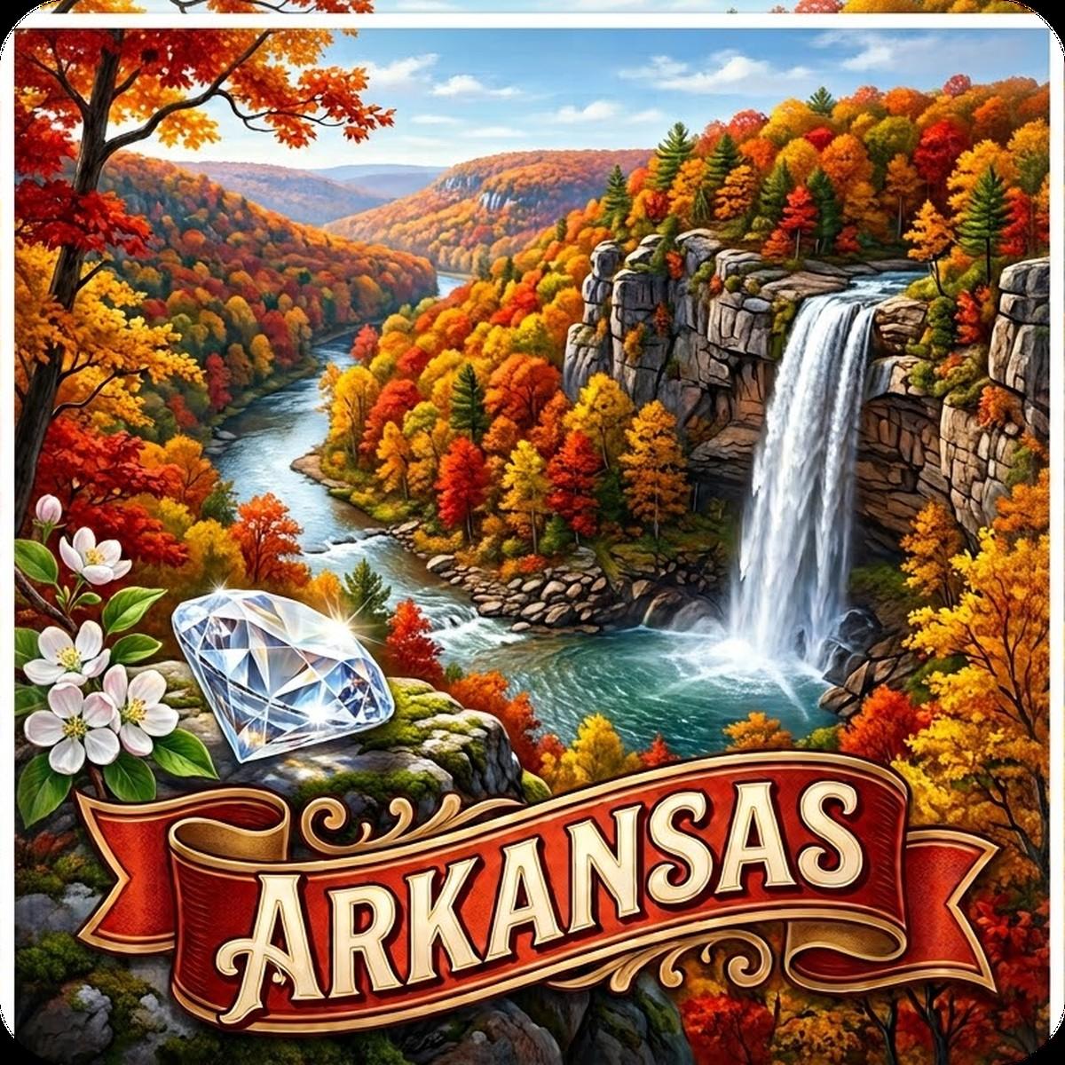 Arkansas State Design - 6 inch Sticker Popular