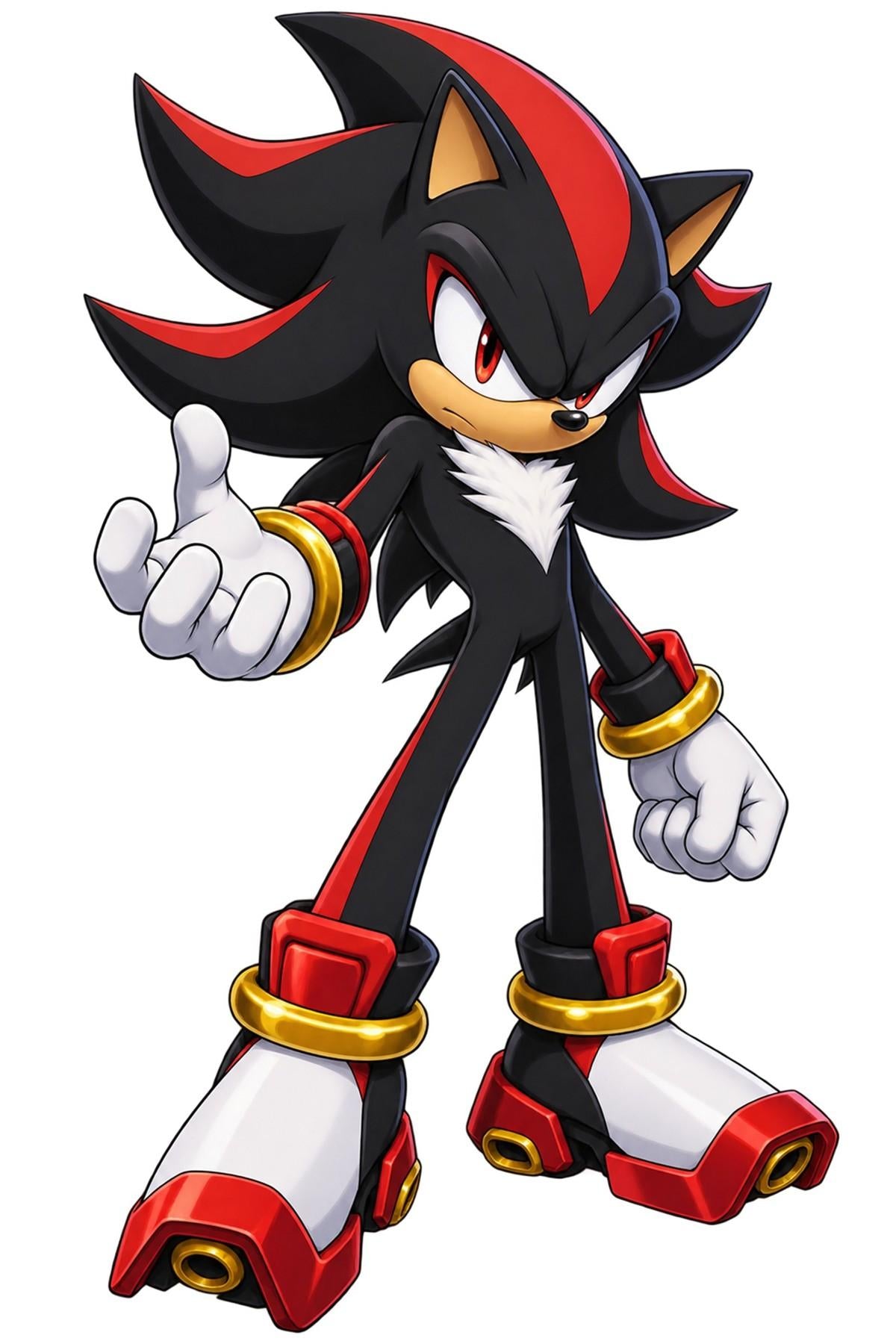 Shadow the Hedgehog Character Graphic - Medium Laser Cut