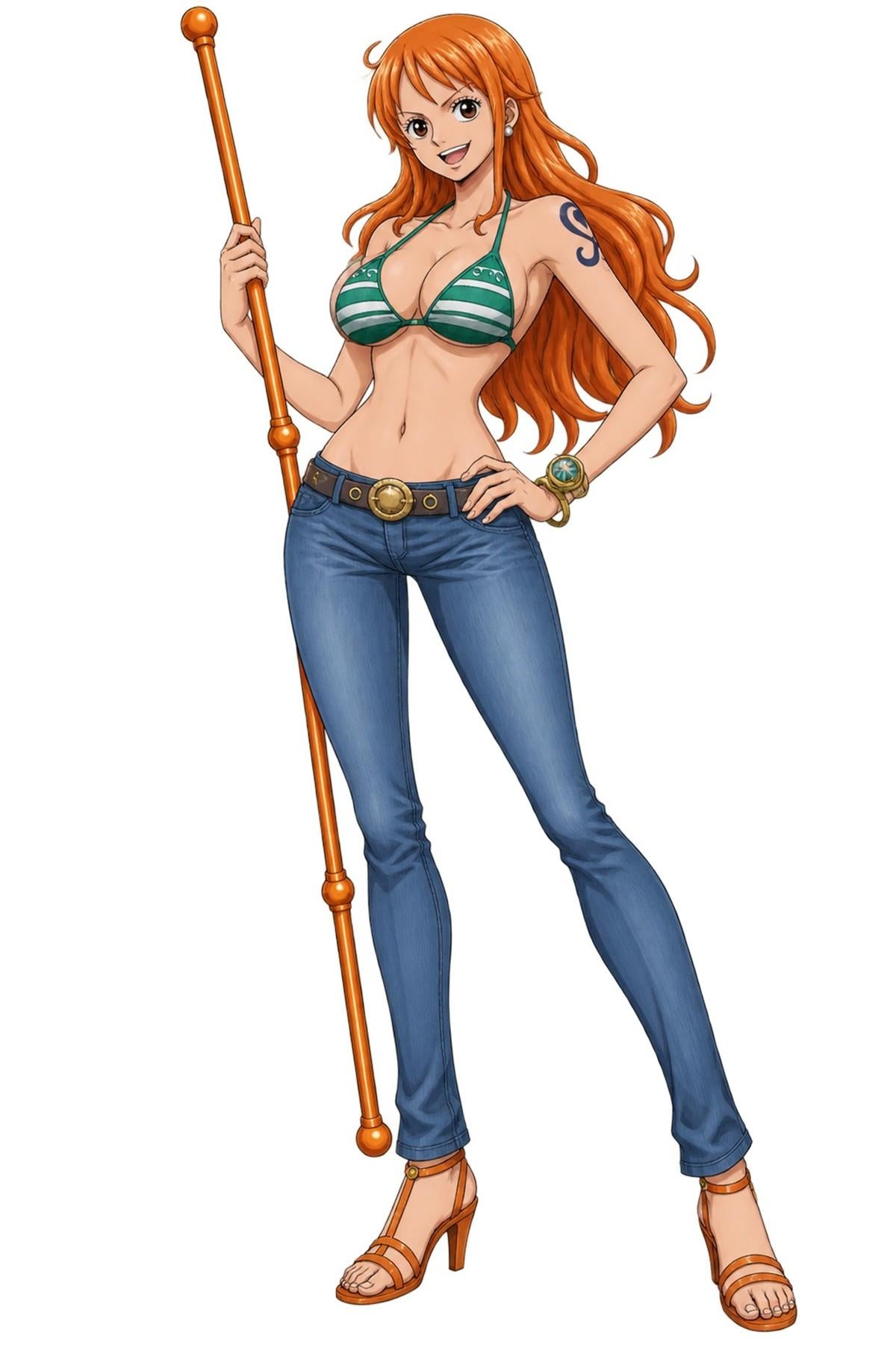 Nami One Piece Character Design - Medium Laser Cut