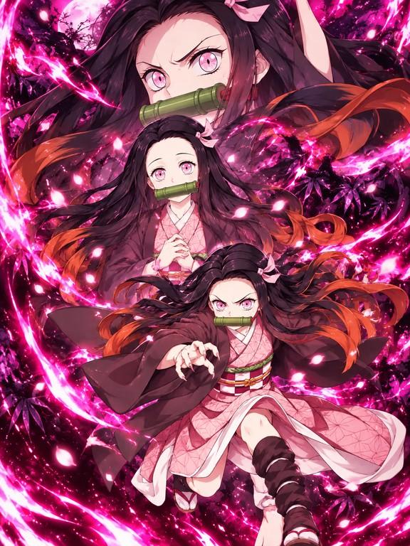 Nezuko Kamado from Demon Slayer - Large Poster Print