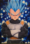 Vegeta Super Saiyan Blue Dragon Ball - Small Poster Print