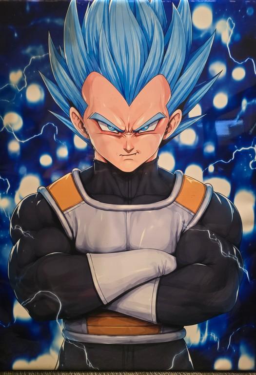 Vegeta Super Saiyan Blue Dragon Ball - Small Poster Print