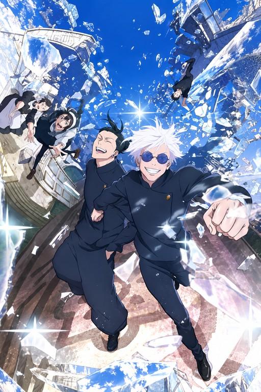 Jujutsu Kaisen Satoru Gojo and Suguru Geto Poster - Small Wood Print