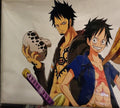 Trafalgar Law and Monkey D. Luffy from One Piece - Large Poster Print