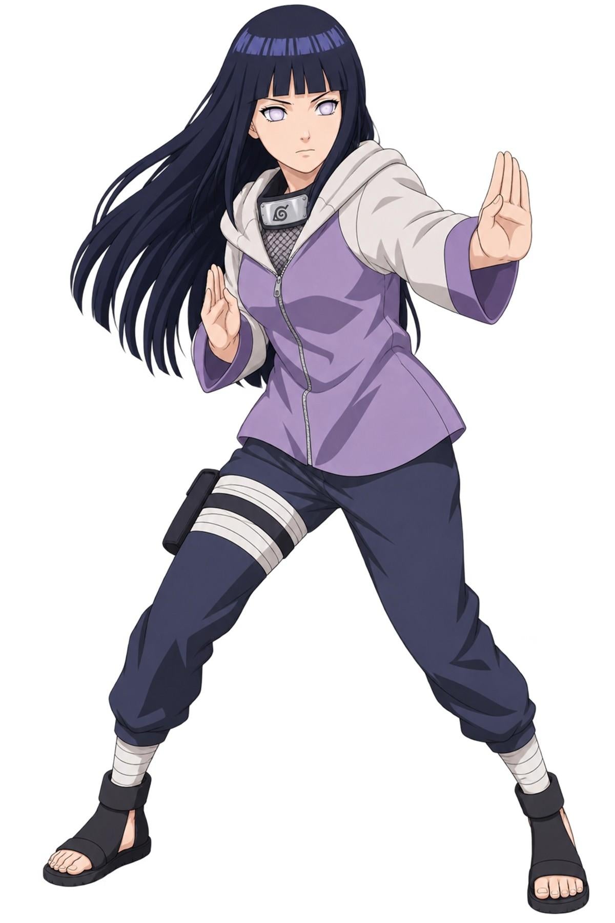 Hinata Hyuga Anime Ninja Fighter Design - Small Laser Cut