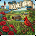 Ohio State Design - 6 inch Sticker Popular