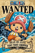 One Piece Tony Tony Chopper Wanted Poster Art - Small Wood Print