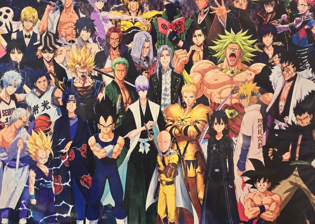 Anime Crossover Characters - Large Poster Print