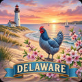 Delaware State Design - 6 inch Sticker Popular