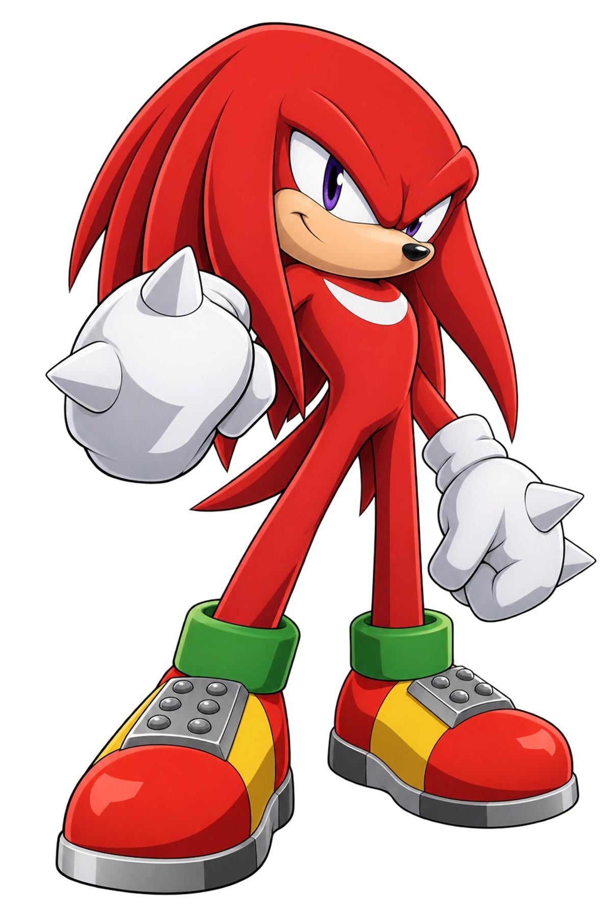 Knuckles the Echidna Character Artwork - XL Laser Cut