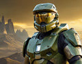 Master Chief Sci-Fi Armor Design - Small Poster Print
